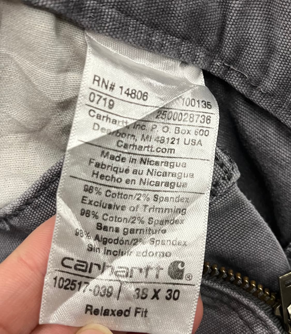 10s 칼하트 카펜터 팬츠 상품이미지9