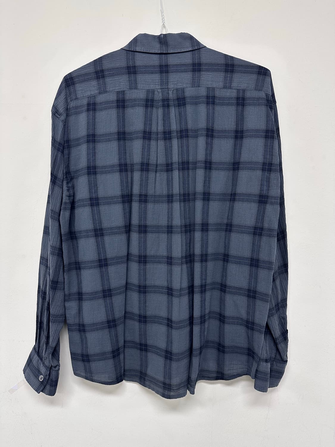 [3]해칭룸Classic Shirt Over Dyed Check Davy 상품이미지4