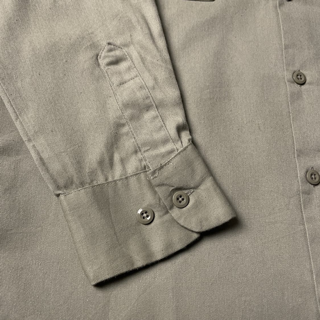 DICKIES 디키즈 빈티지 베이지 코튼 패치 워크 셔츠 A00808 상품이미지6