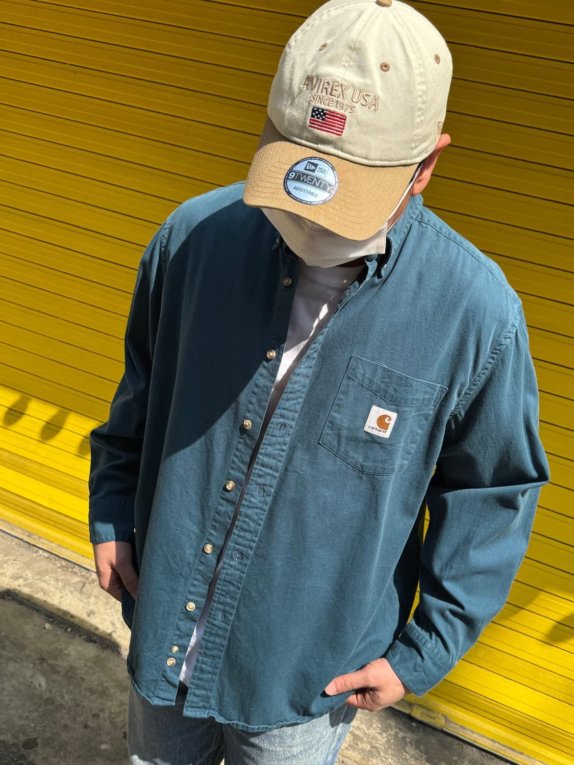 칼하트 버튼다운 워크셔츠 L 상품이미지2