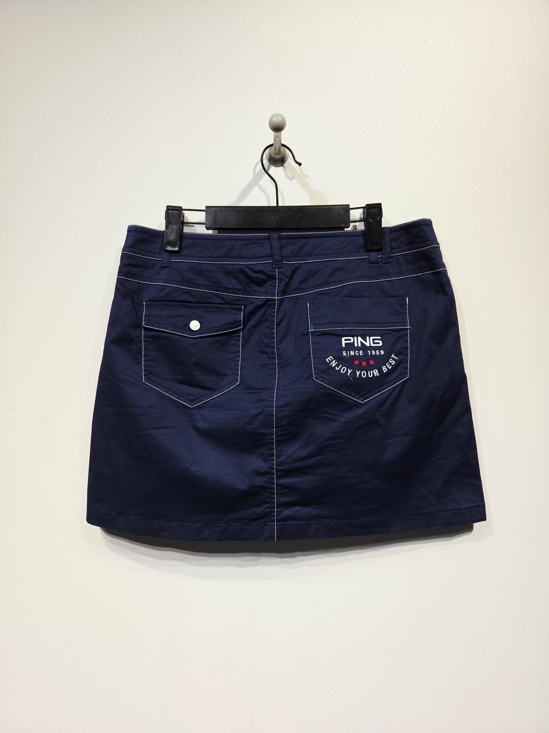 PING 핑 네이비 스티치 골프 큐롯 치마바지 상품이미지3