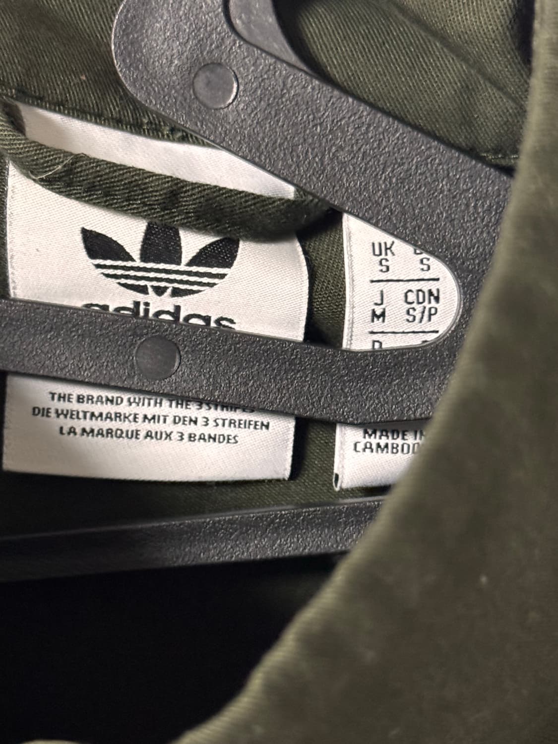 아디다스 미국판 파이어버드 카키 삼선 코튼 대장 져지 상품이미지4