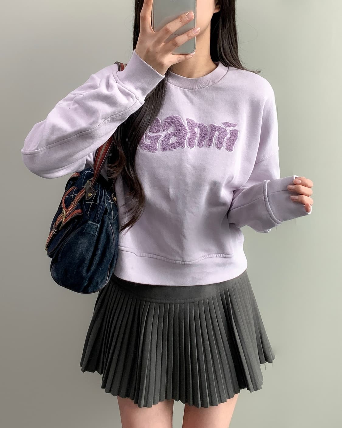 가니 크롭 맨투맨 상품이미지1