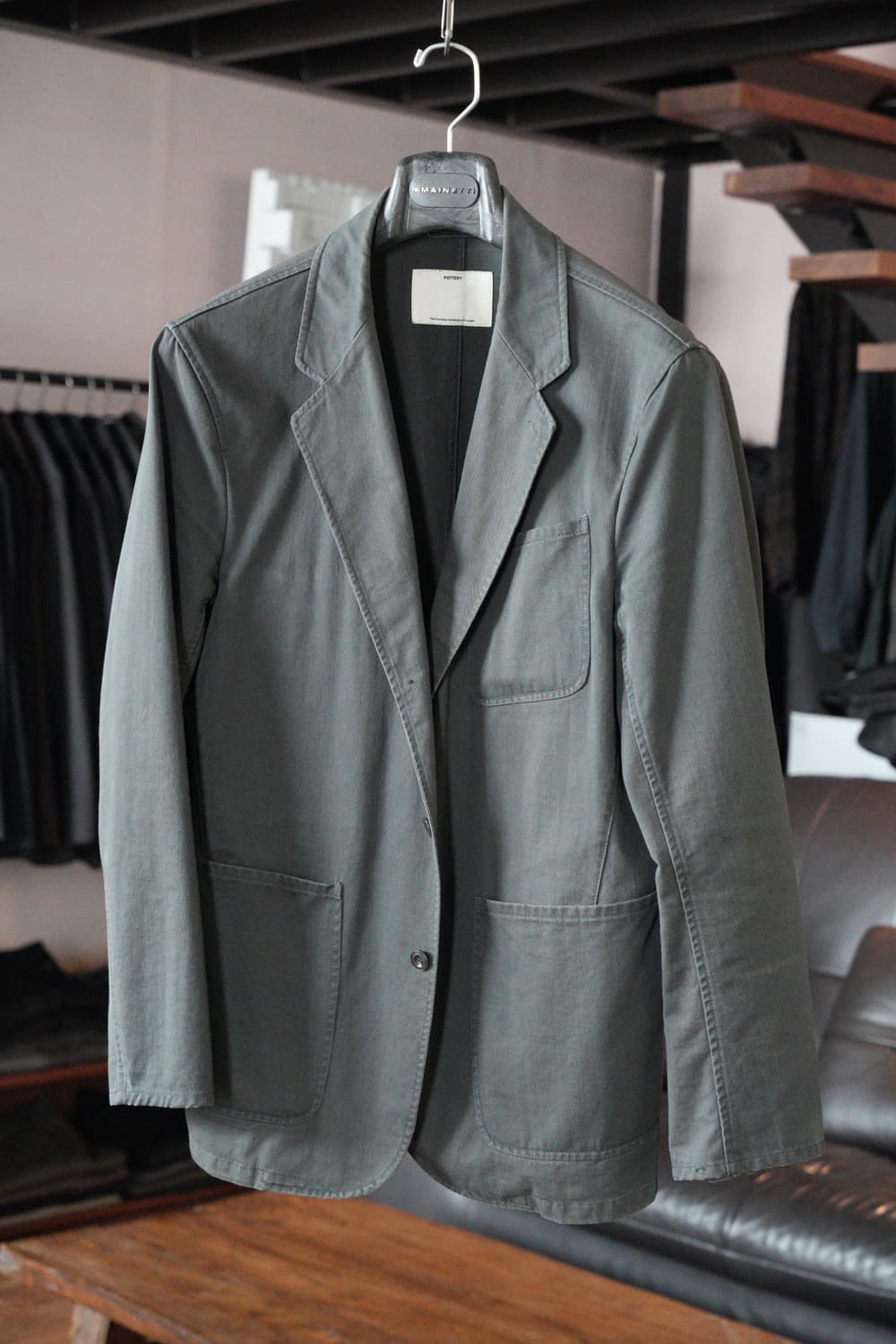 포터리/ 카야누 코튼 스포츠 셋업, 차콜, 3사이즈 상품이미지2