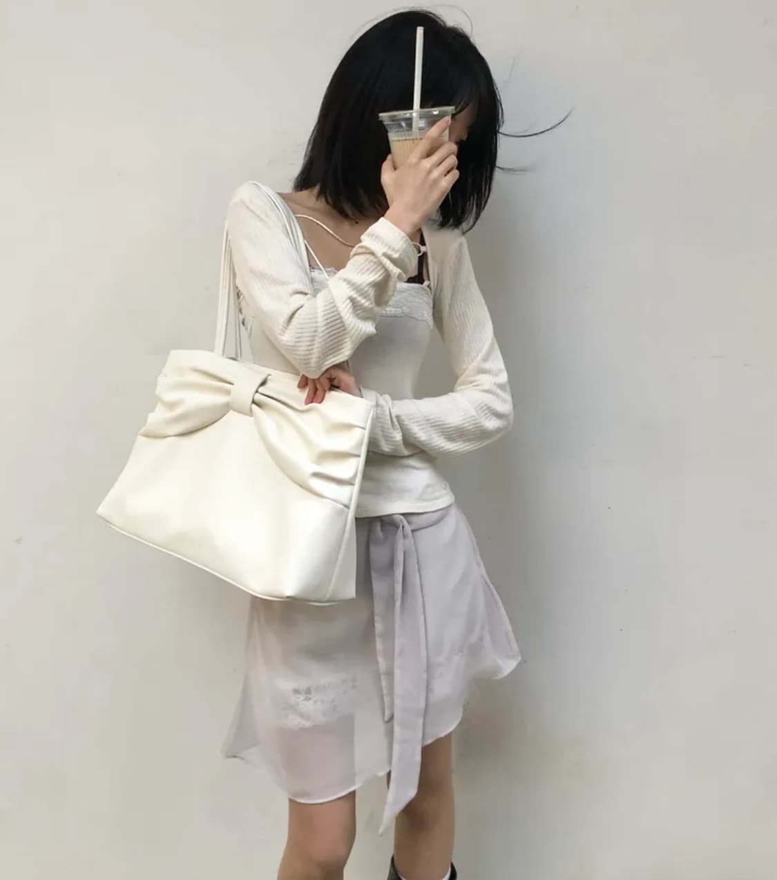 당일배송) 포어링 Lily lace 릴리 레이스 볼레로 나시 세트free 상품이미지6