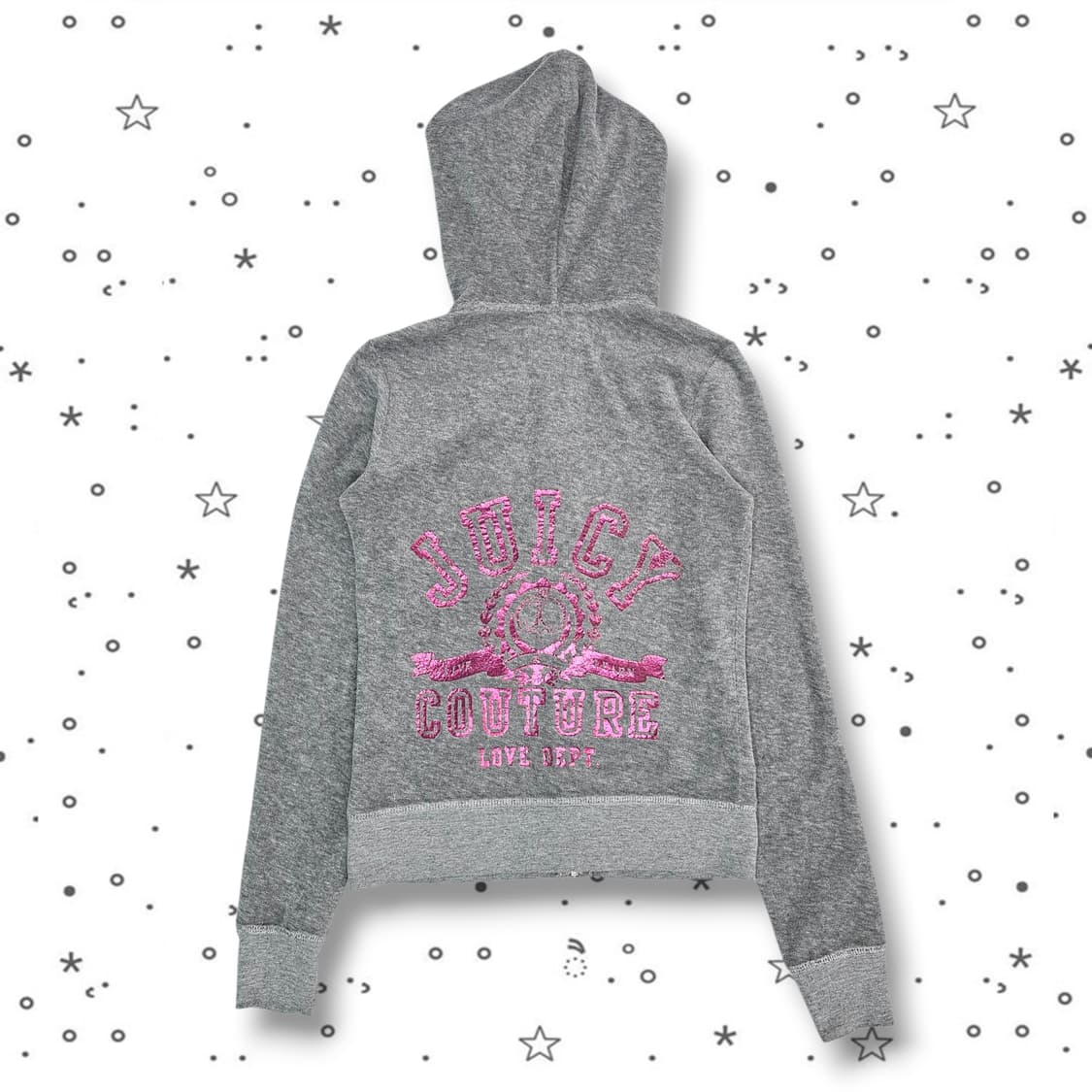 S JUICY COUTURE 그레이 테리 후드집업 상품이미지1