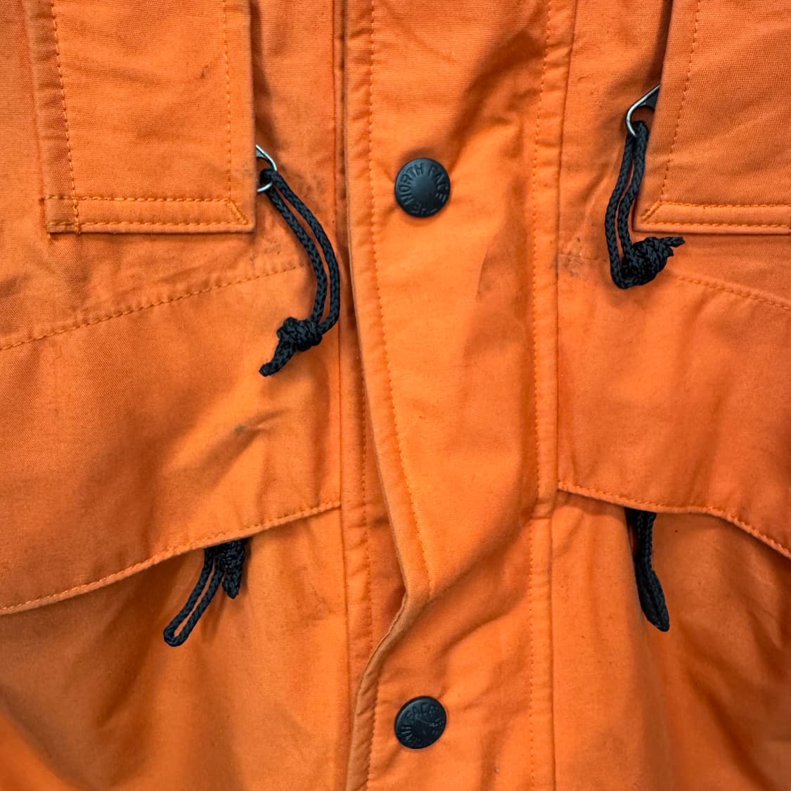 00s 노스페이스 고어텍스 후드 마운틴 파카 오렌지 블랙 상품이미지9