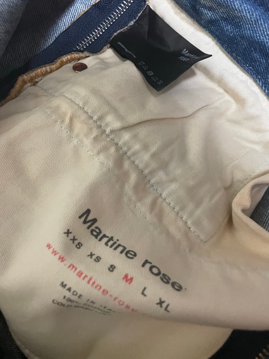 마틴로즈 사이드 지퍼 청바지 상품이미지3