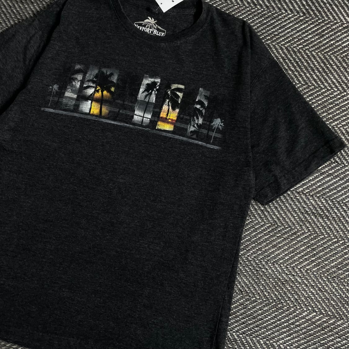 빈티지 팜트리 프린팅 박시핏 티셔츠o 3352 상품이미지2