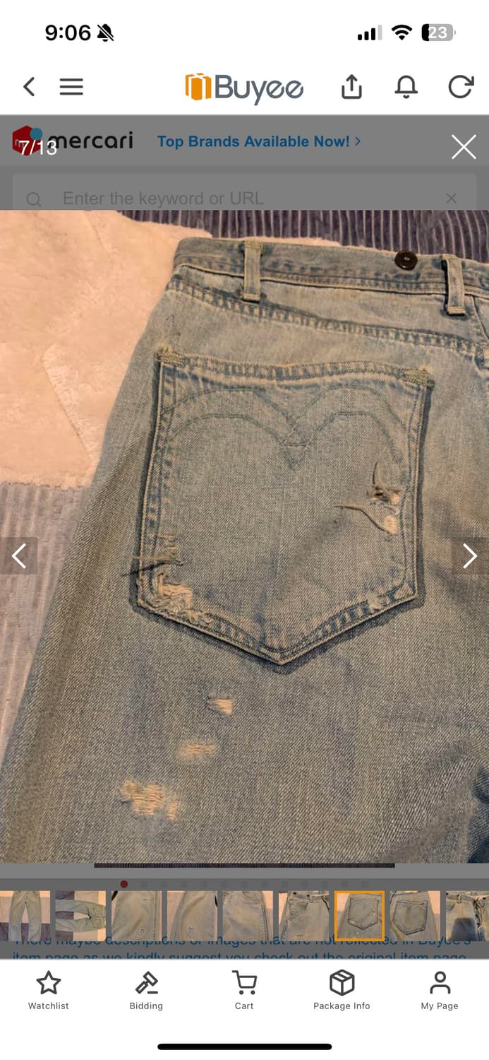 리바이스 레드 빌리밥 루즈 데님 levis red billy bob 상품이미지5