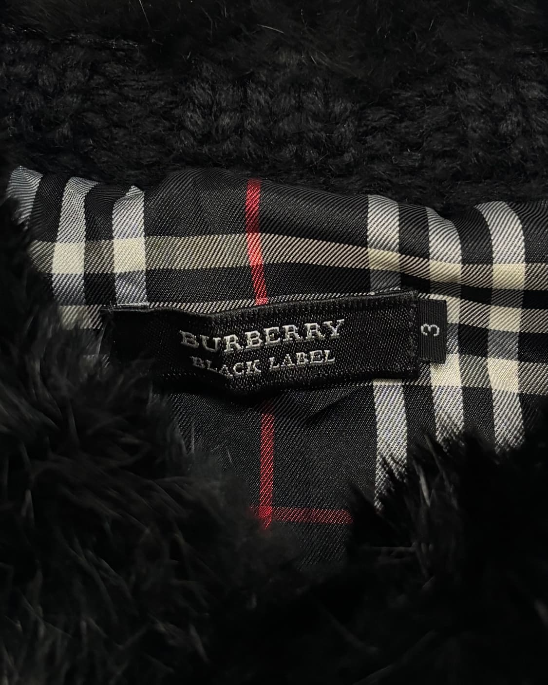 Burberry 버버리 블랙라벨 퍼카라 니트 자켓 상품이미지8