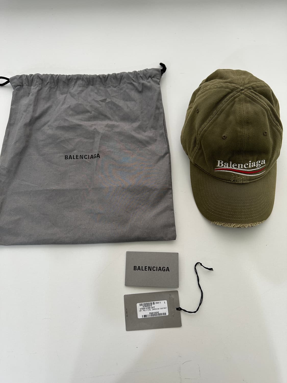 발렌시아가 폴리티컬 캠페인 디스트로이드 캡 상품이미지1