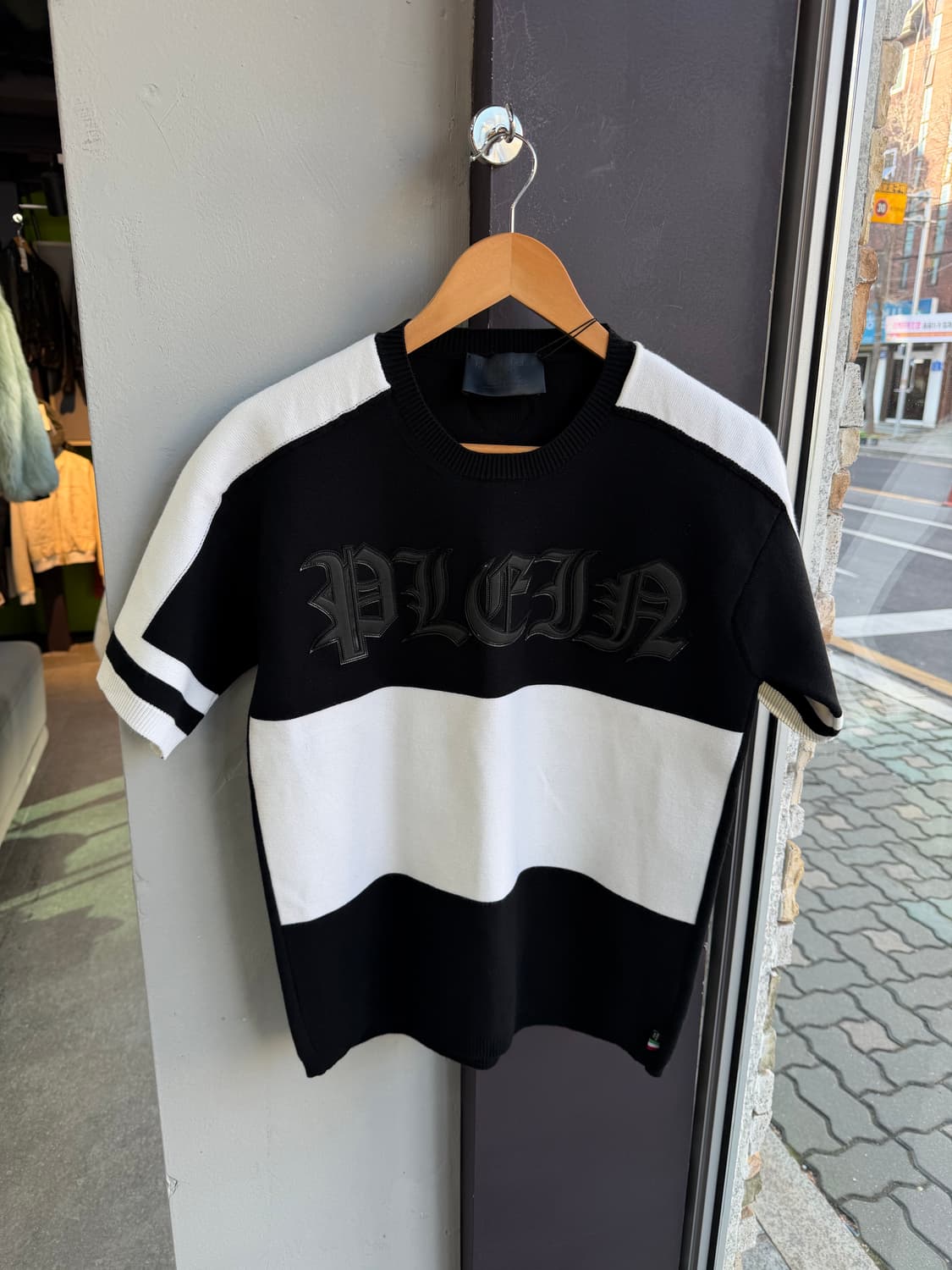 M/ 필립플레인 옴므 신형 로고 니트반팔(새상품) 상품이미지2