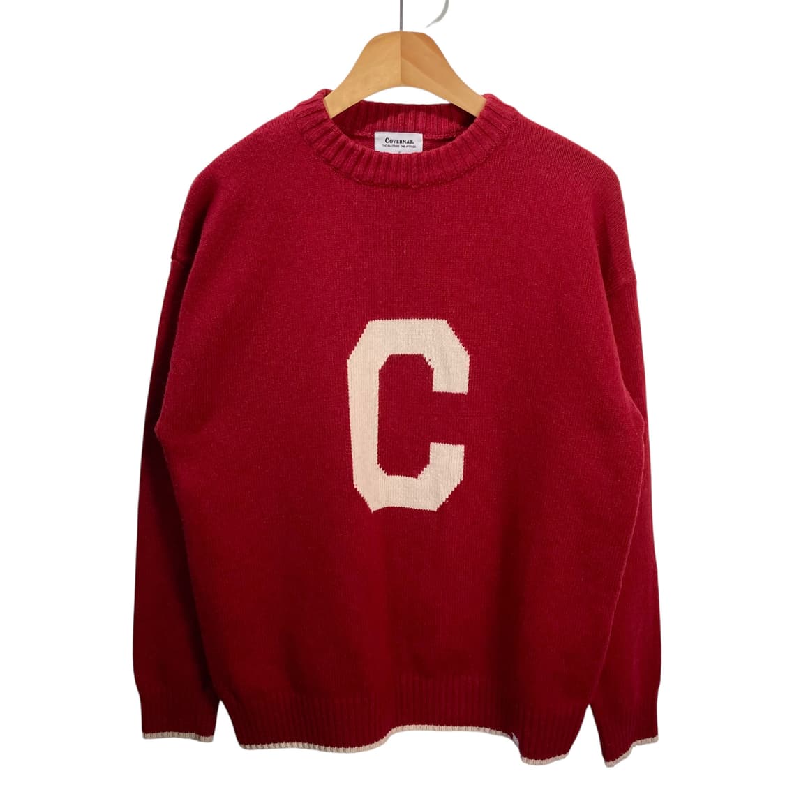 커버낫 레드 니트 상품이미지2