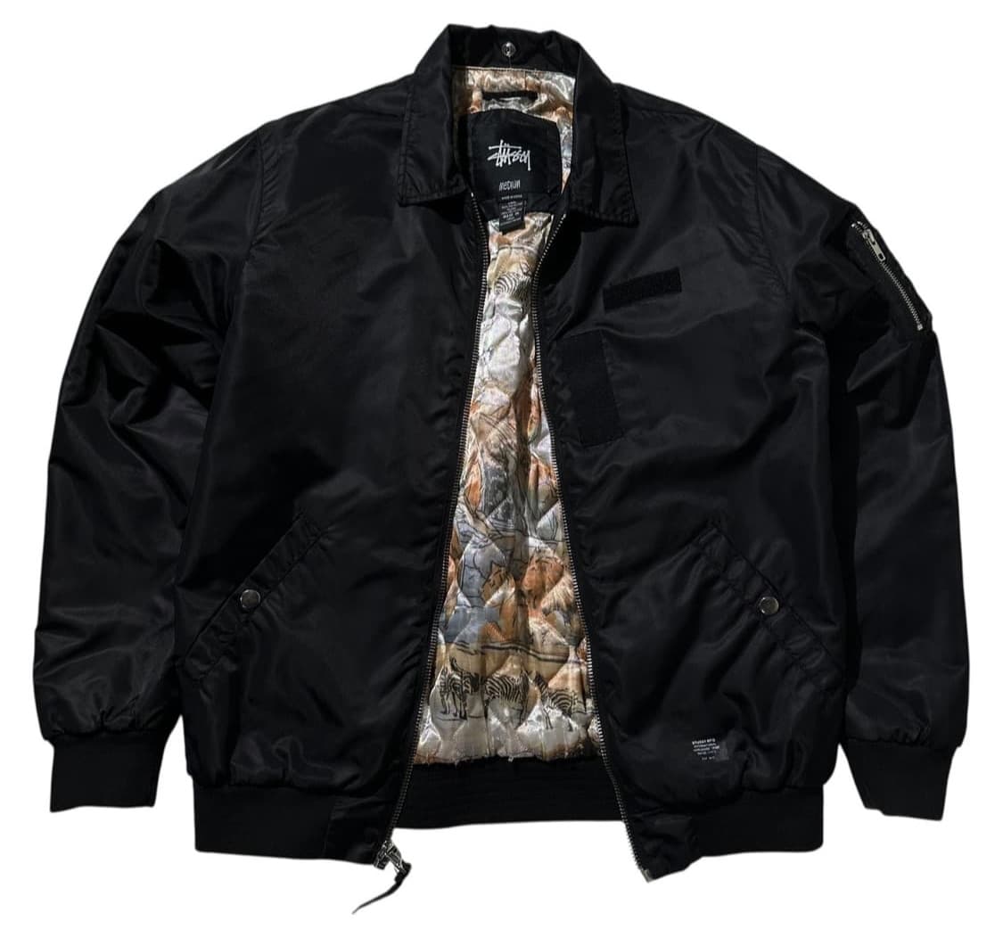 스투시 플라이트 봄버 자켓 블랙 상품이미지1