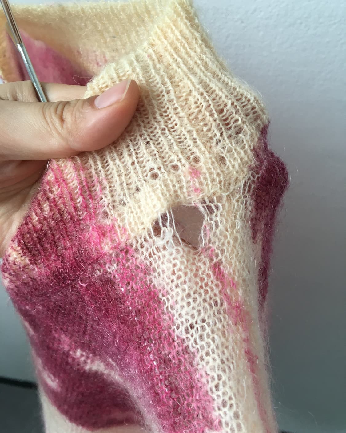 Pattern point mohair knit 상품이미지6