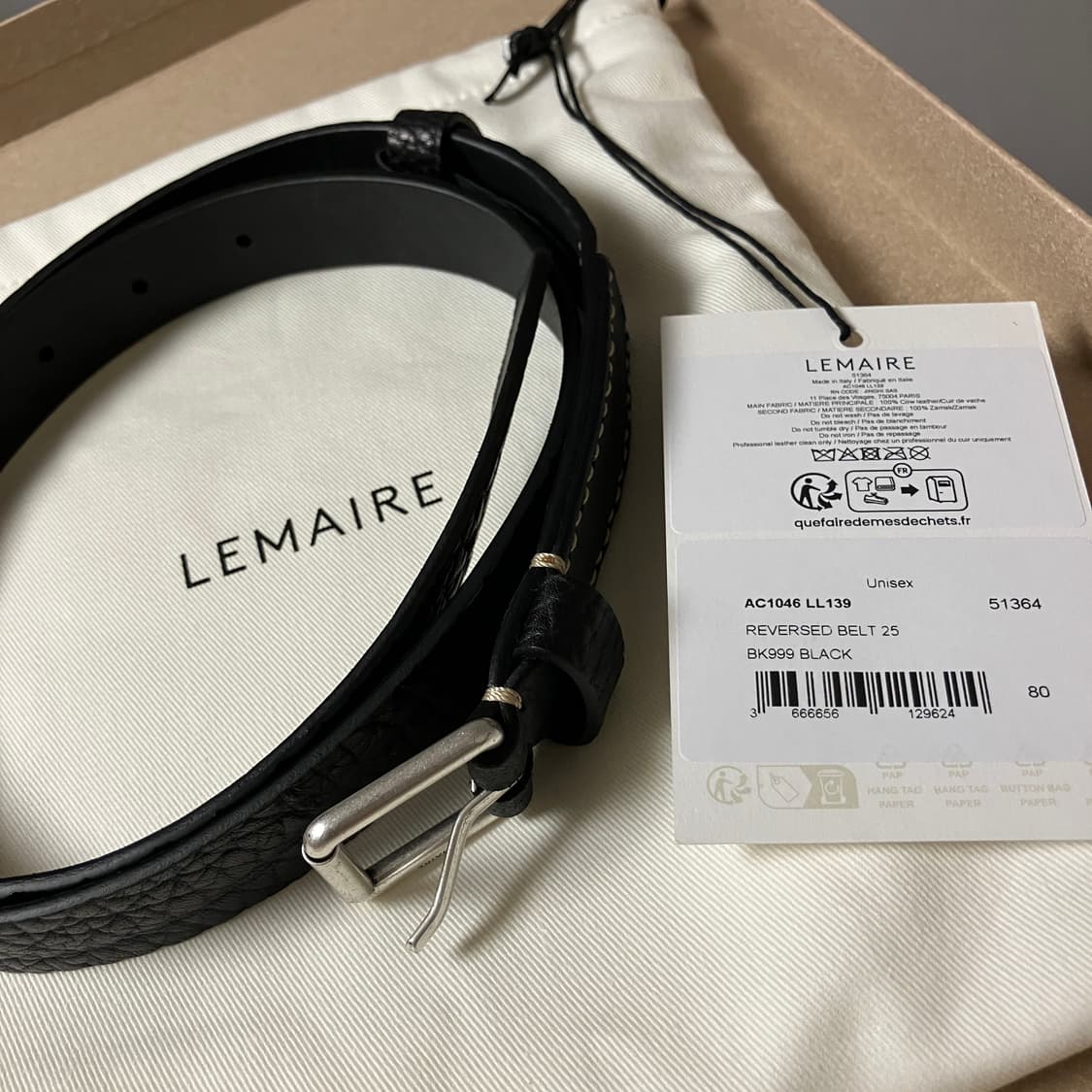 (80) 르메르 리버스 벨트 그레인레더 상품이미지2