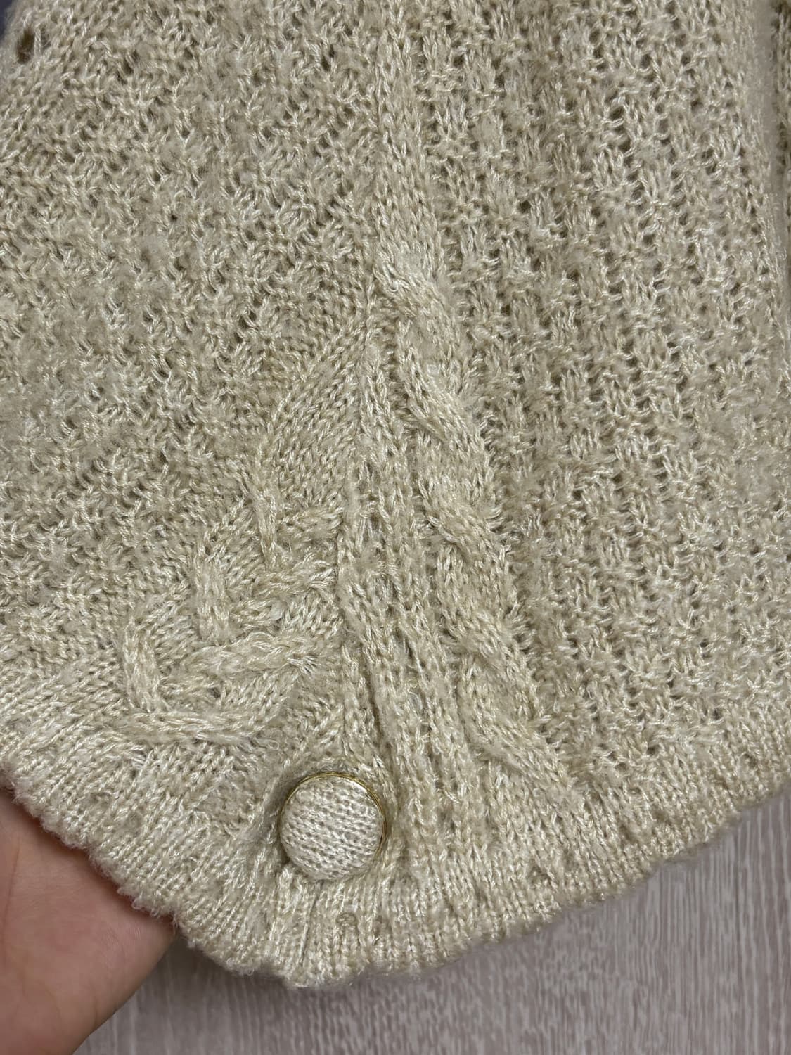 카메 빈티지 올리브 데 올리브 모리 케이프 상품이미지3