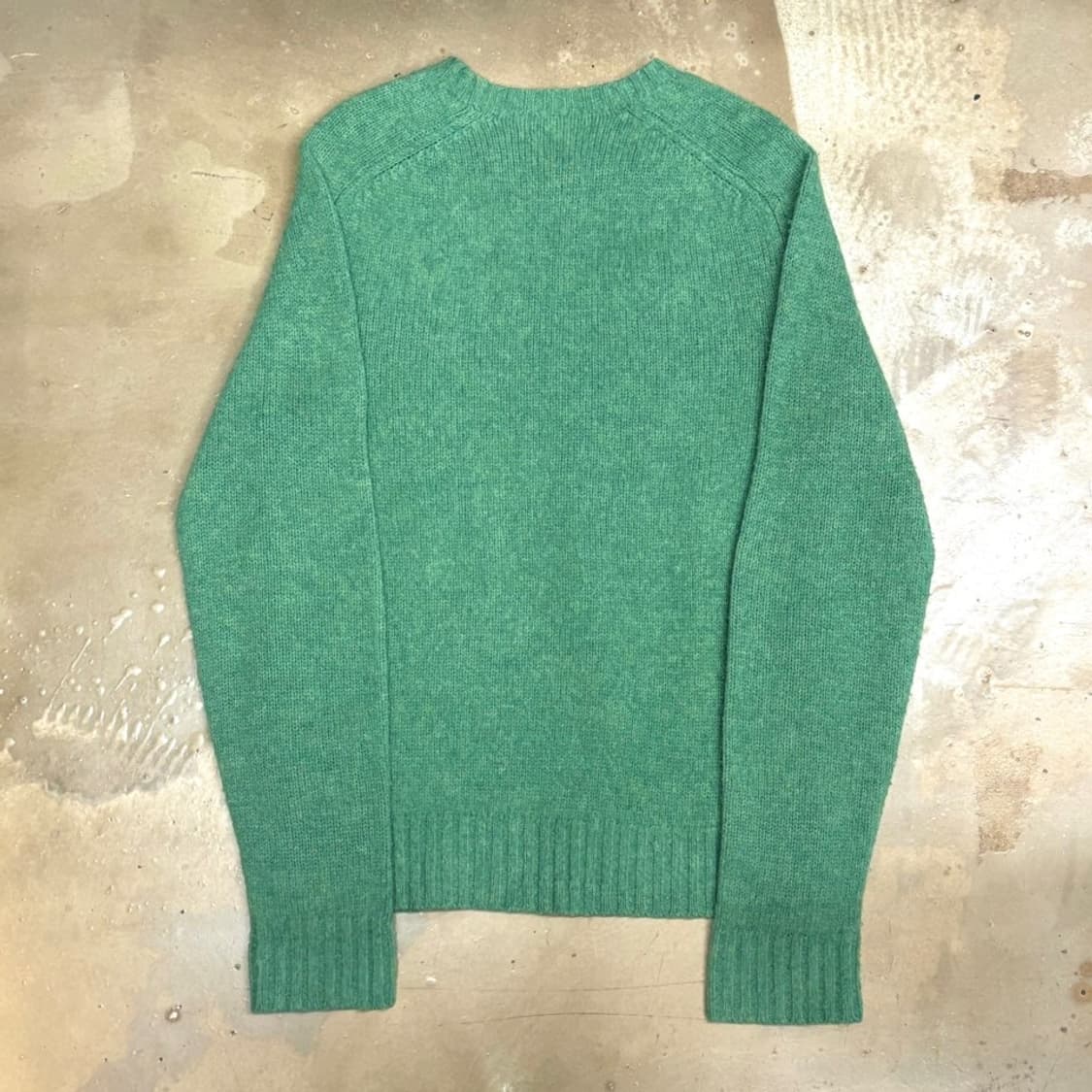 XS 폴로랄프로렌 엘보우 패치 라이트 그린 울 니트 상품이미지3