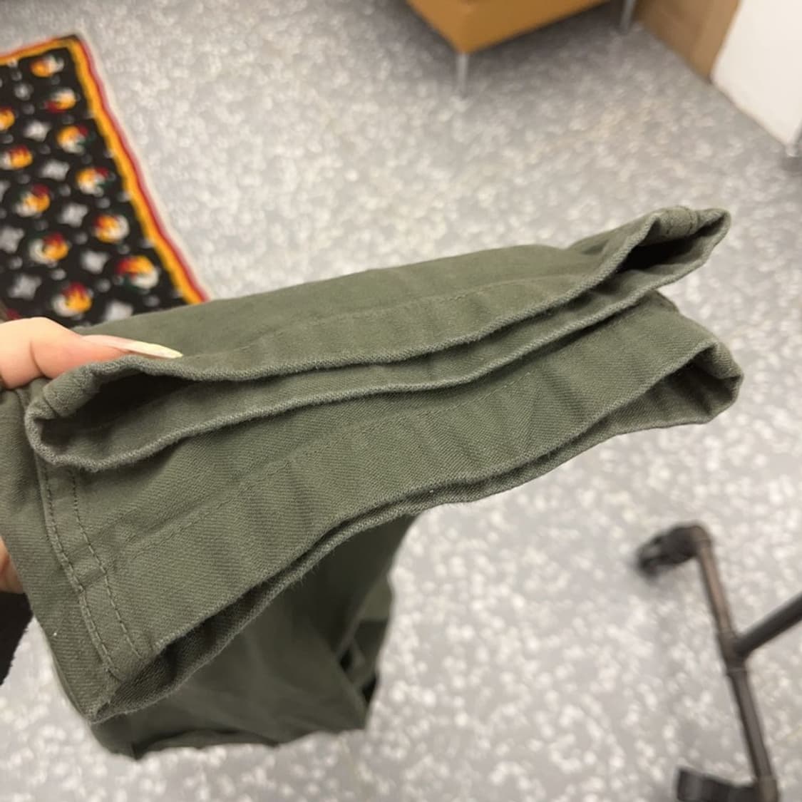 무신사스탠다드 캐주얼 비조 말차 딥카키 코튼팬츠 32인치 C08115 상품이미지6