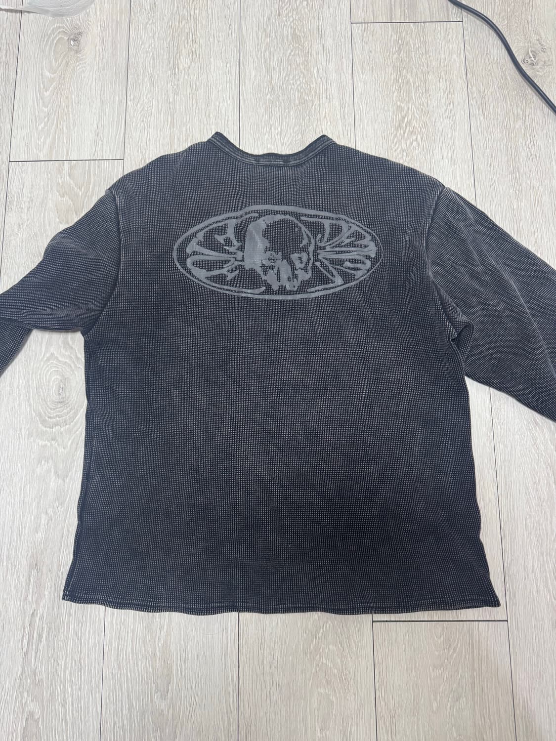 [M] etce 이티씨이 와플 헨리넥 차콜 상품이미지2