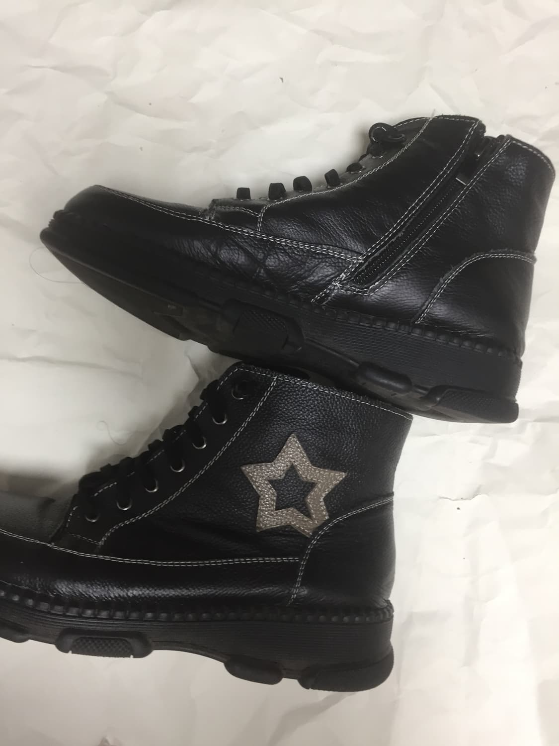 검정색 워커 부츠 상품이미지1