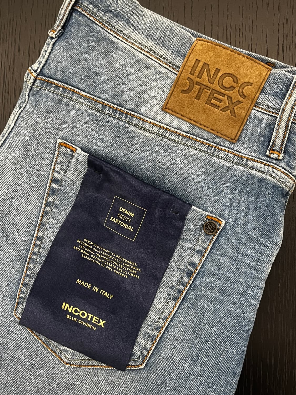 인코텍스 (incotex) 테이퍼드핏 데님 팬츠 34 (새상품) 상품이미지2