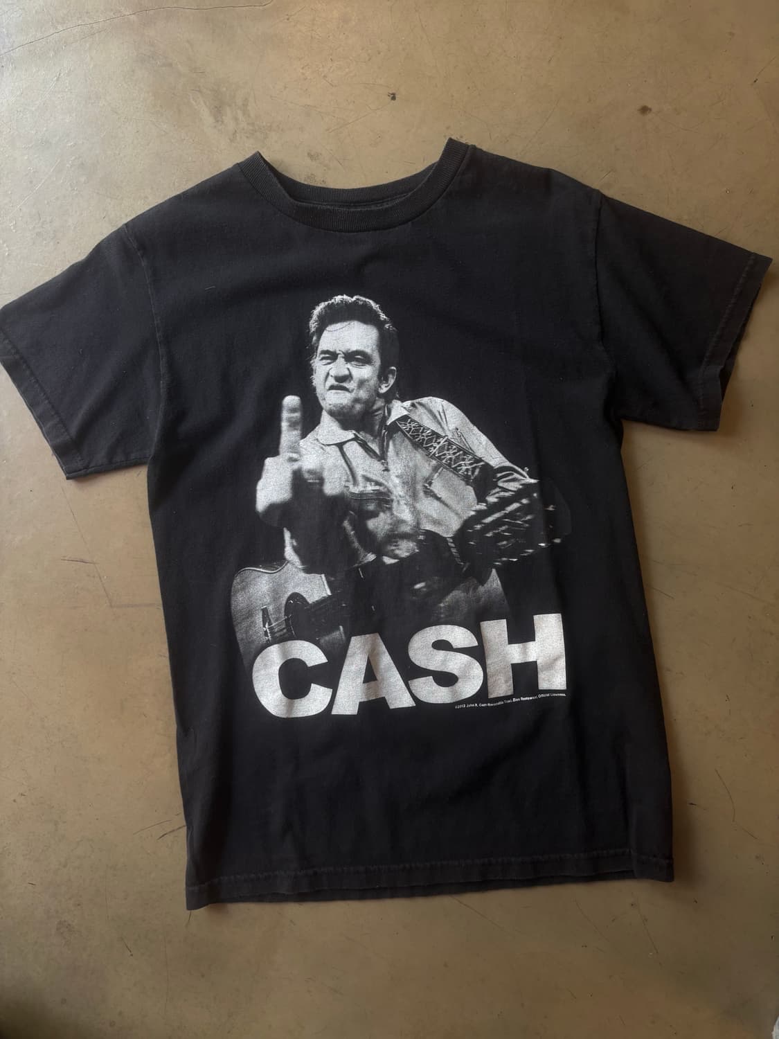 빈티지 조니캐쉬 Johnny Cash 미들핑거 티셔츠 s 상품이미지1
