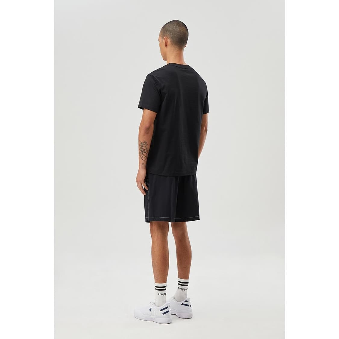 남성) 24SS LE COQ SPORTIF 스몰피케 화섬 반팔티 상품이미지4