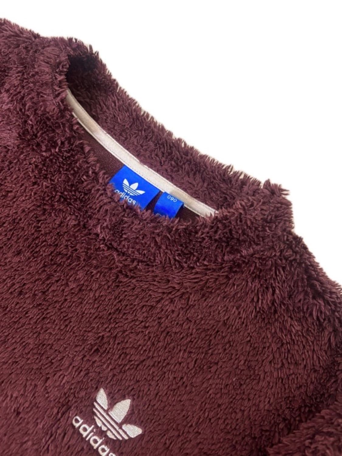 아디다스 파이어버드 버건디 쉐르파 맨투맨 상품이미지2