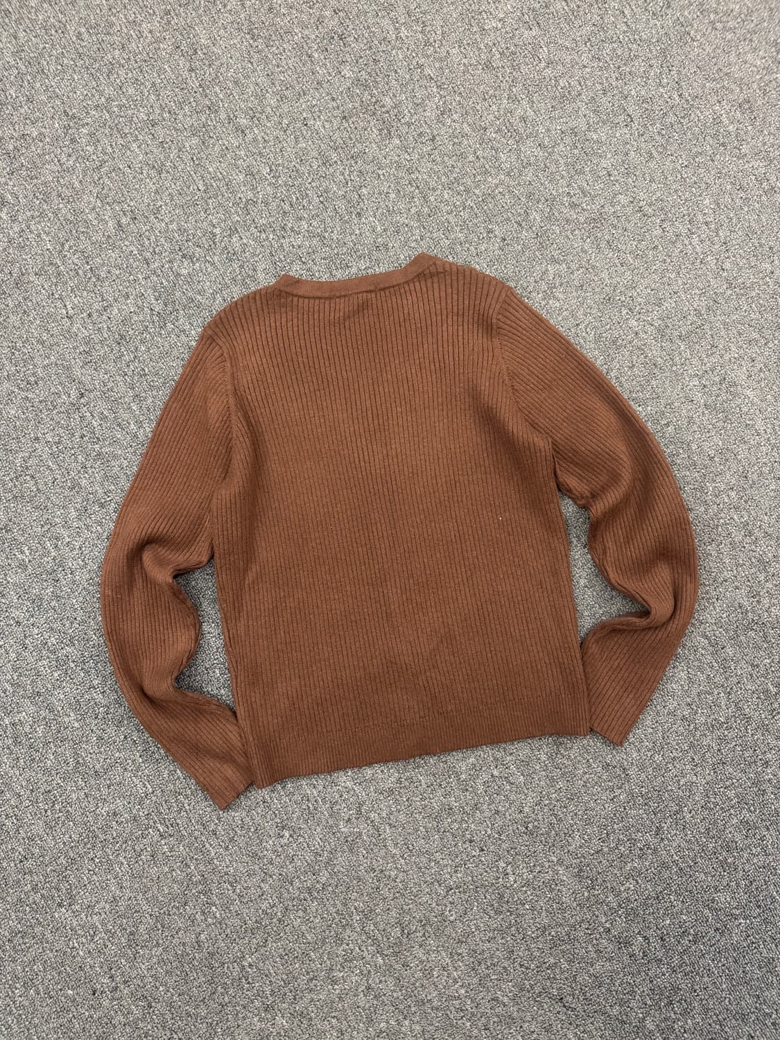 L)Tiaclasse 빈티지 여성 브라운 니트 가디건 상품이미지5