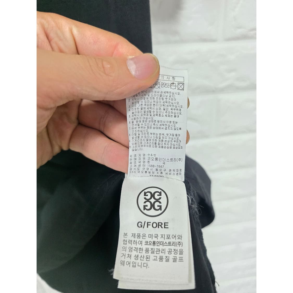 지포 G/FORE 블랙 그래픽 반팔티 XL 상품이미지3