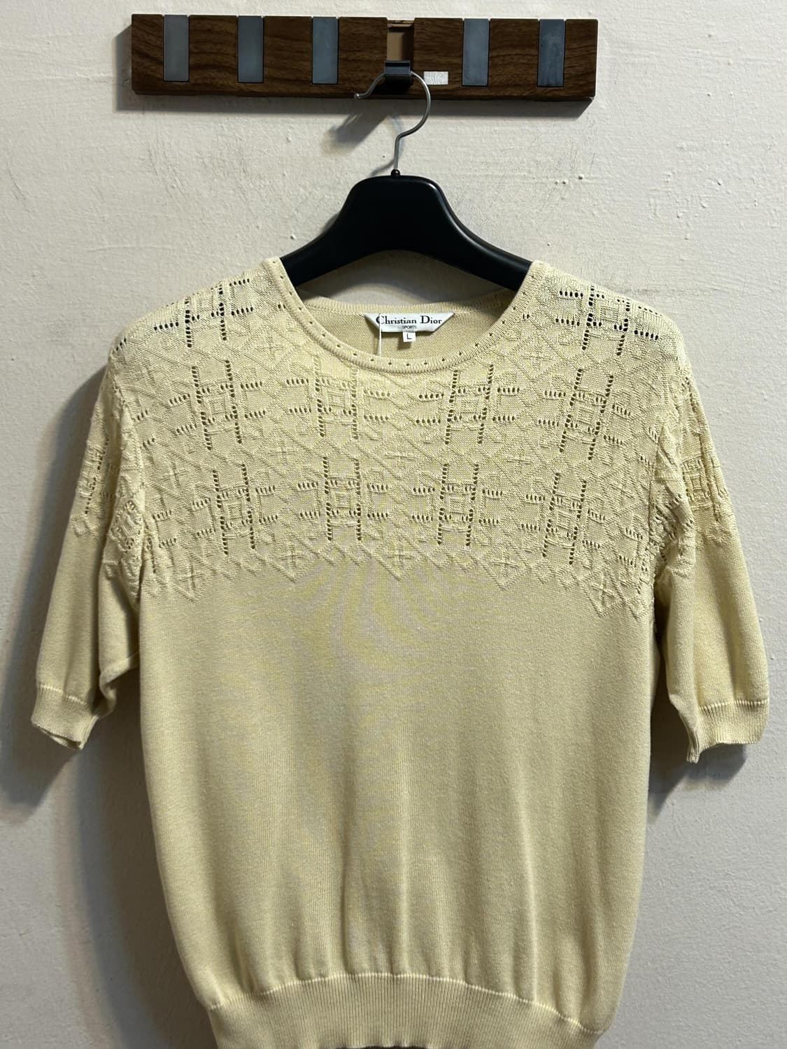 디올 스포츠 펀칭 니트 반팔 탑 상품이미지2