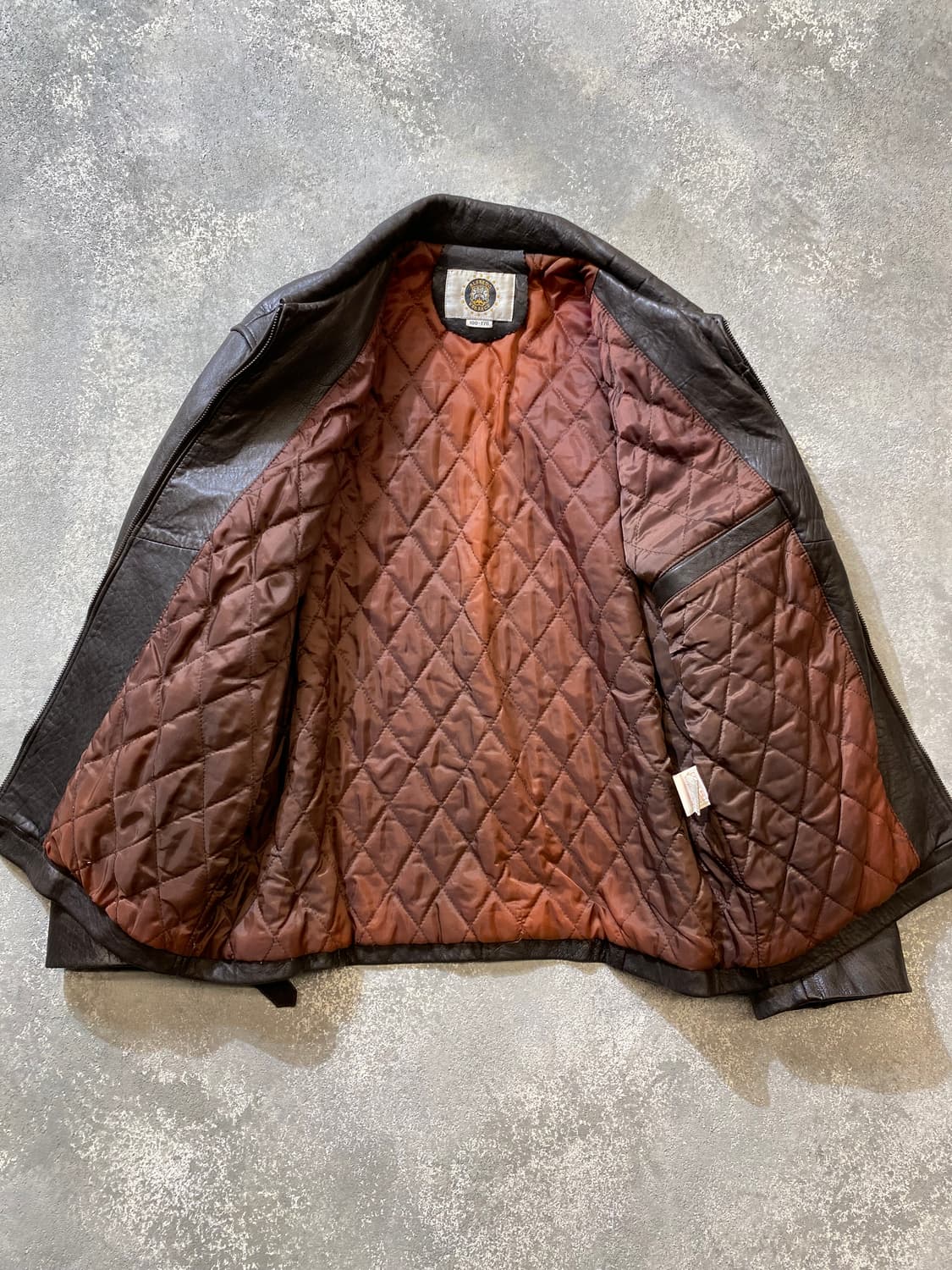 [100] 90s 알프레도 베르사체 다크브라운 양가죽 레더 자켓 상품이미지4