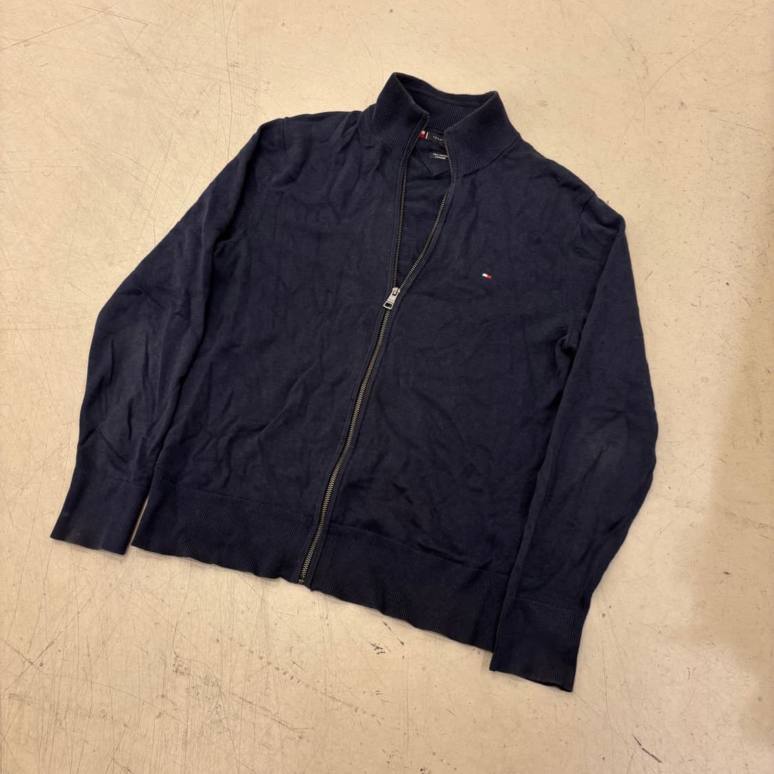 타미힐피거 네이비 캐시미어 니트 집업 상품이미지1