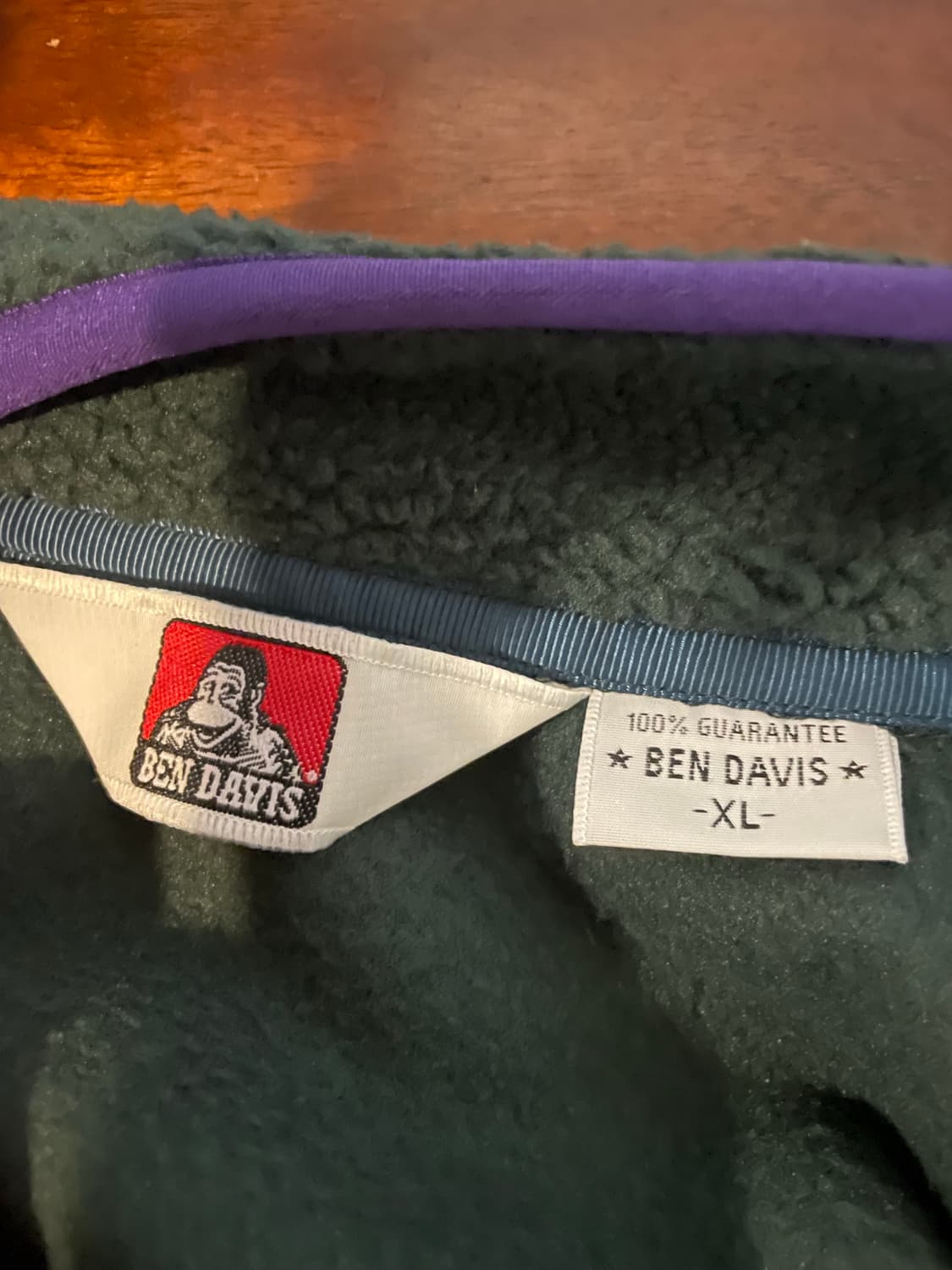 벤 데이비스 반집업 플리스 XL  상품이미지6