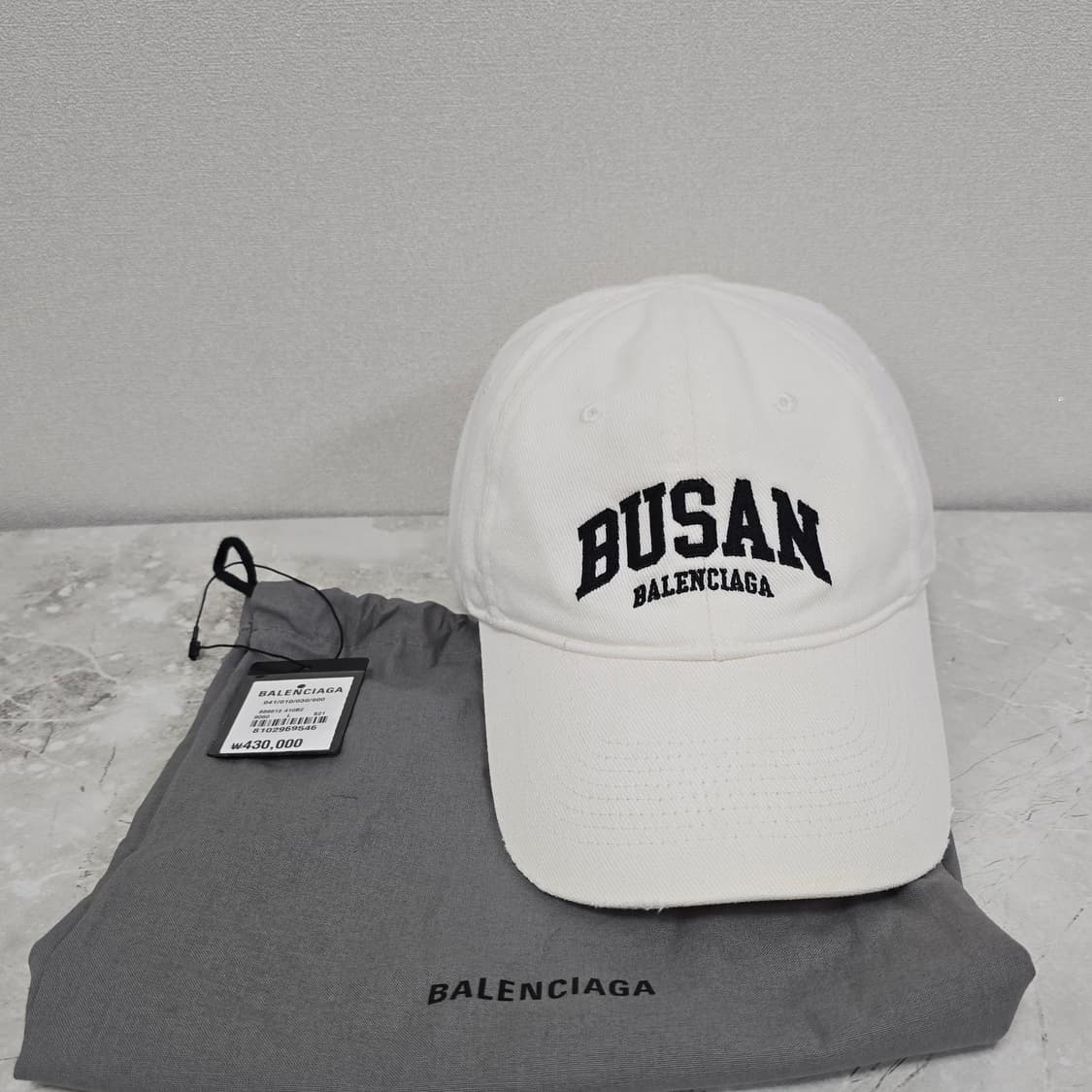 발렌시아가 부산 로고 볼캡 모자 L사이즈 판매 상품이미지1