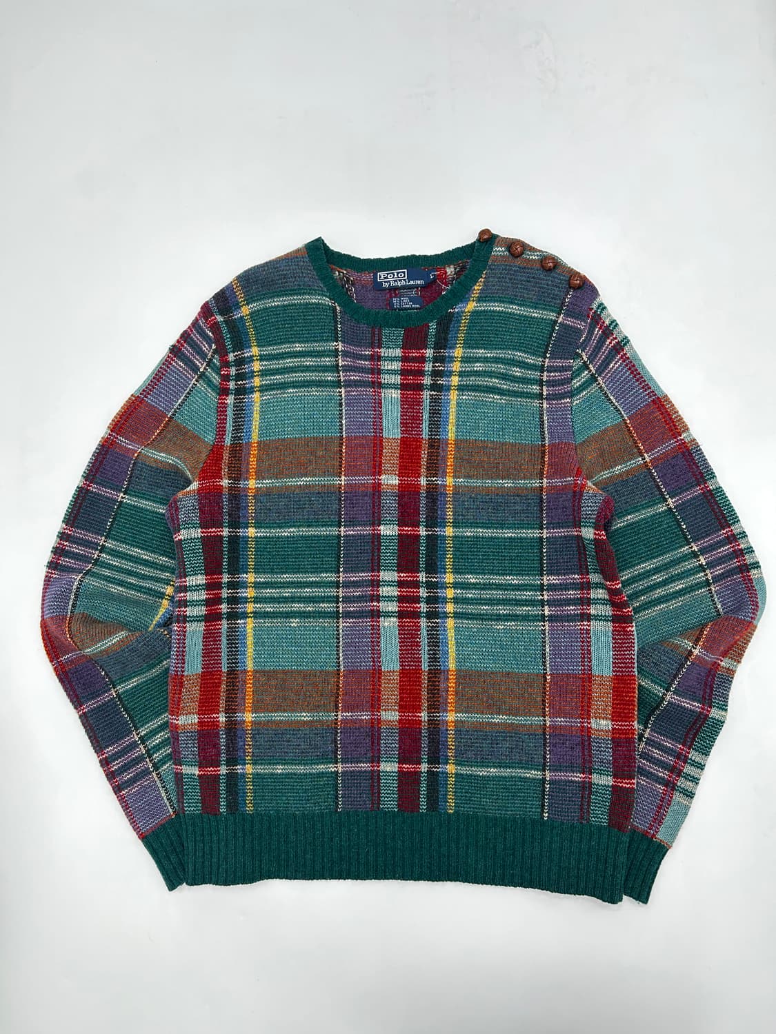 폴로 랄프로렌 체크 니트 상품이미지1