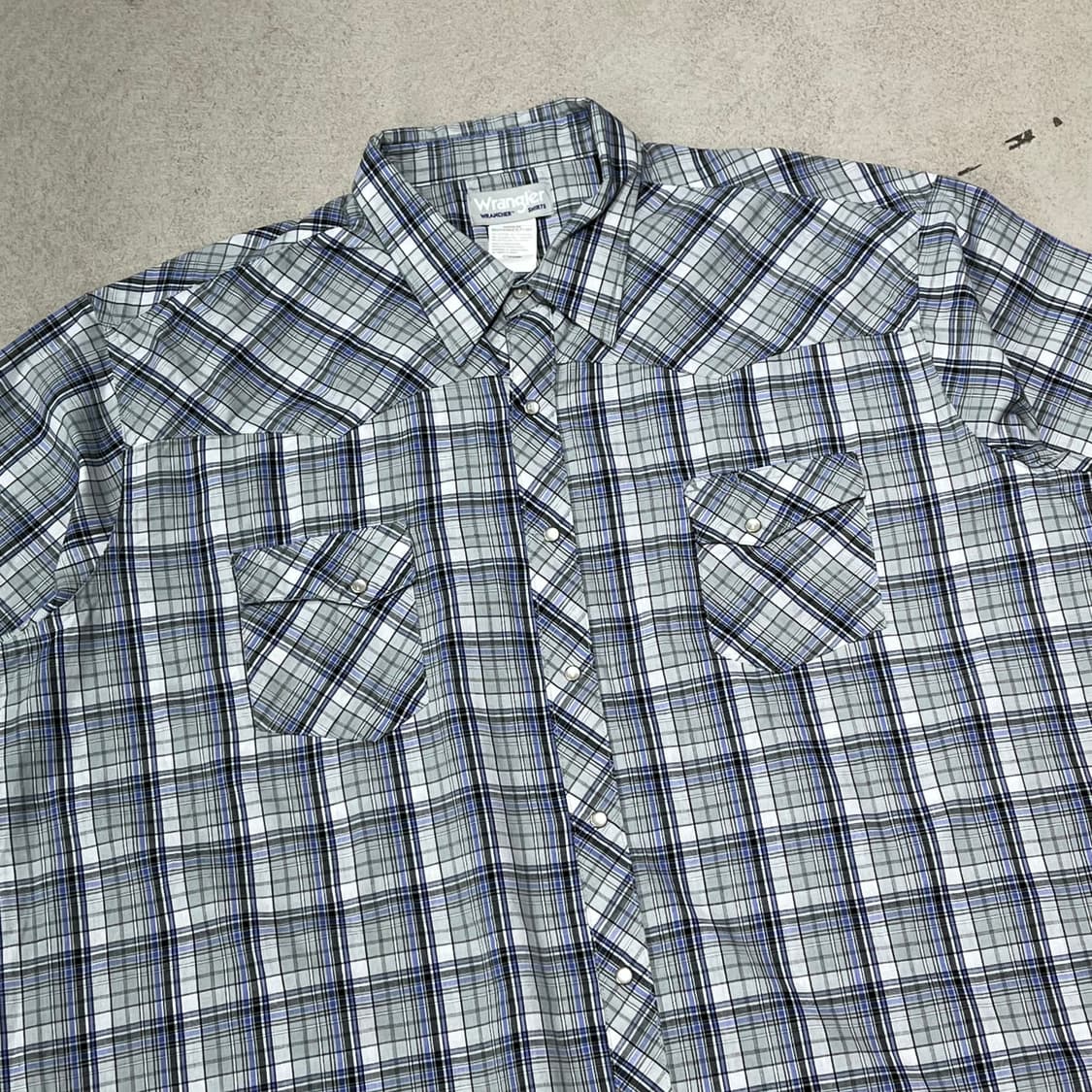 랭글러 웨스턴 체크 하프셔츠 s10914 상품이미지3