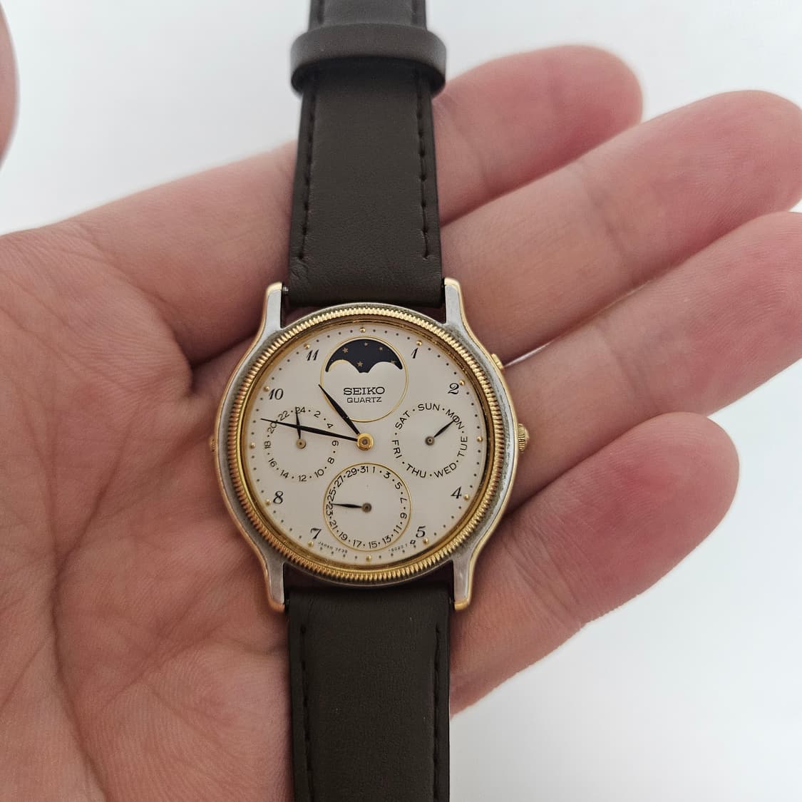 90s Seiko Moonphase Quartz 시계 세이코 문페이즈 상품이미지3