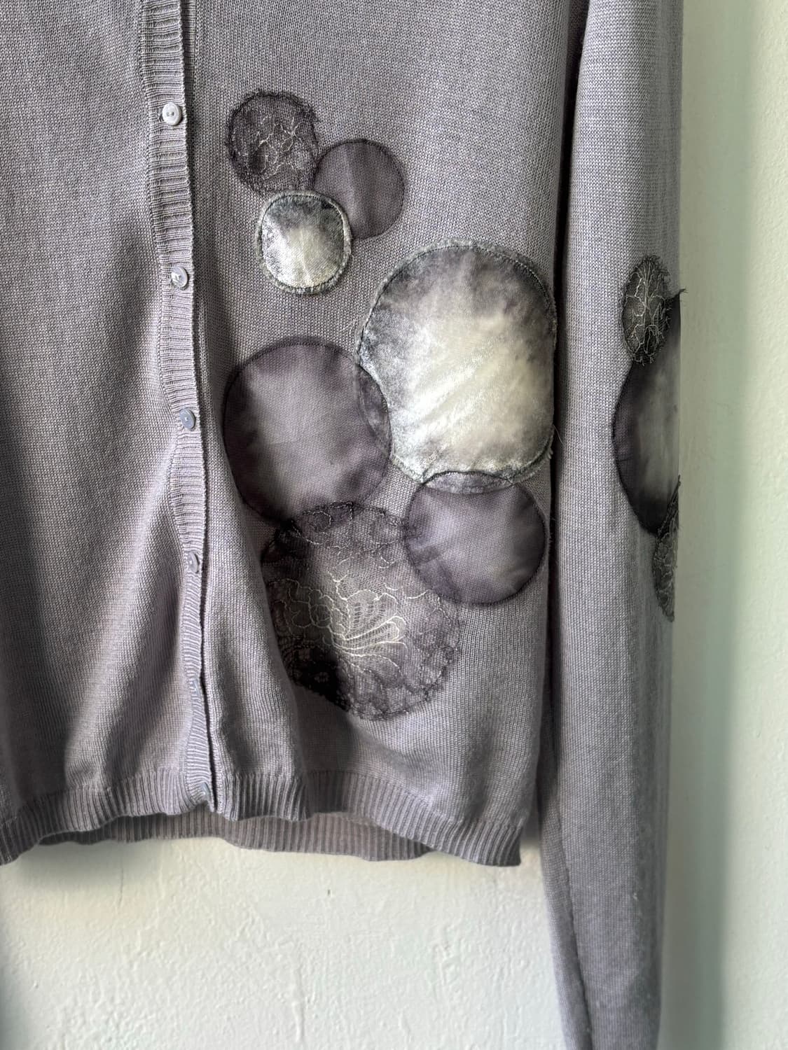 존갈리아노 아카이브 엠브로이드 실크 가디건 상품이미지5