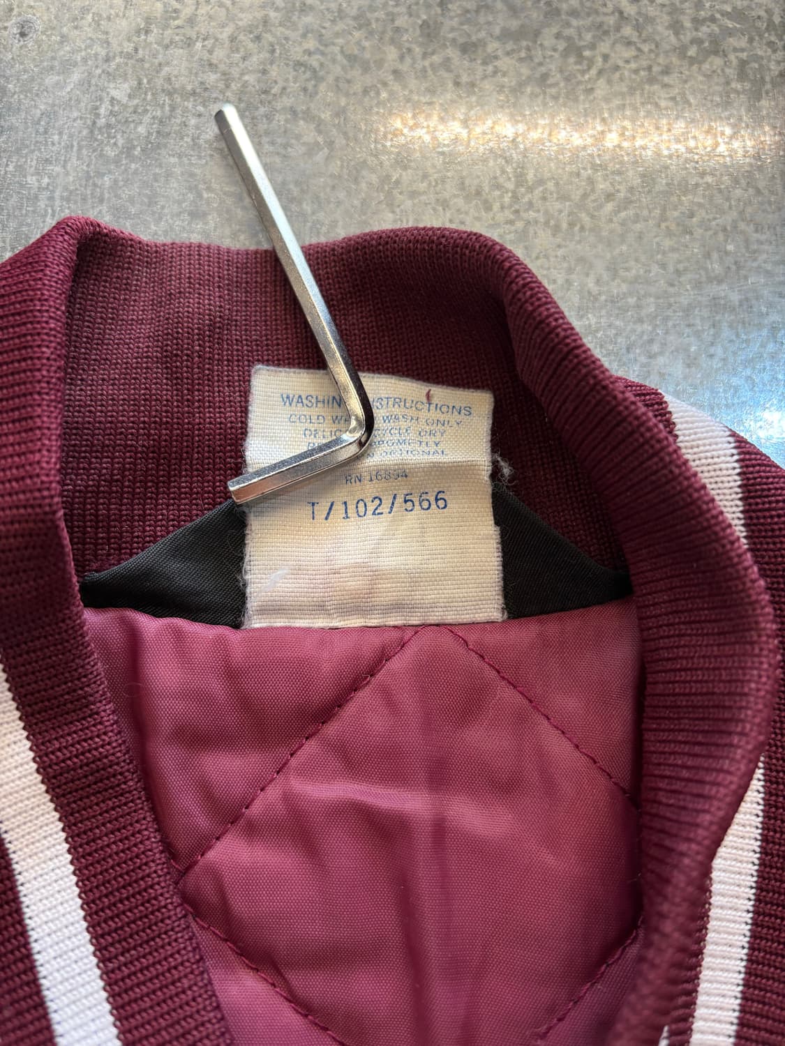 80s USA Bob 나일론 쉘 바시티 상품이미지4