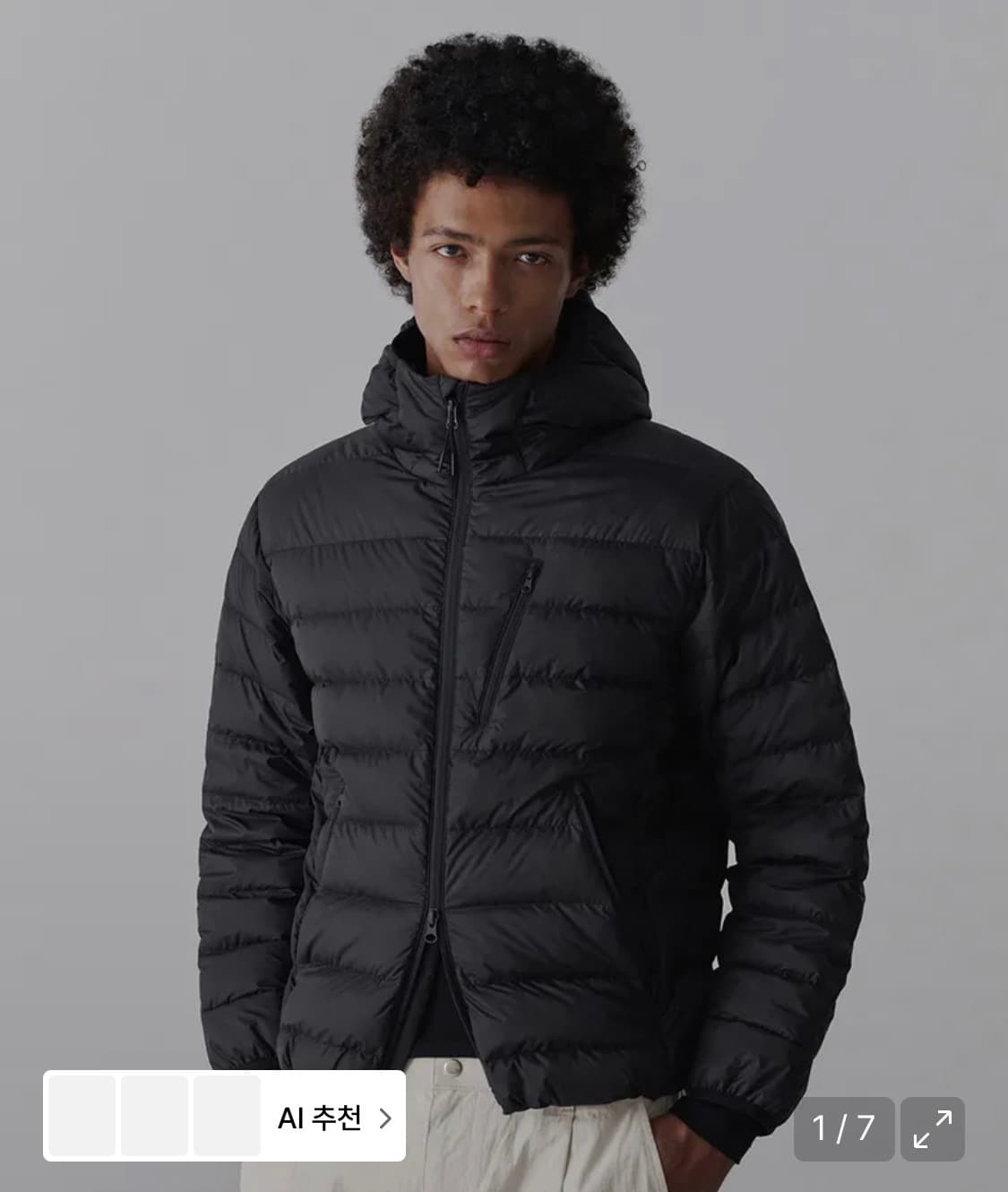 무신사 스탠다드 시티레저 라이트 후디드 경량패딩 상품이미지1