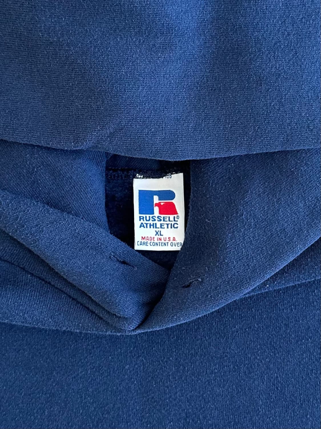 90s 빈티지 러셀 후드 네이비 XL USA 상품이미지7