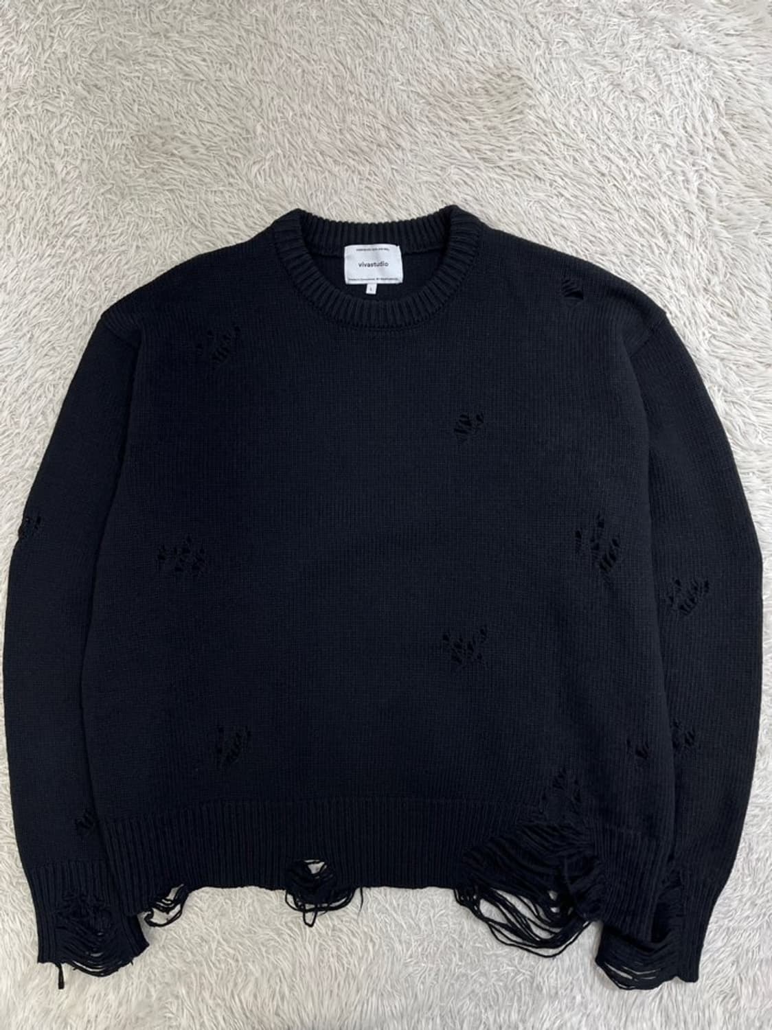 비바스튜디오 그런지 니트 티셔츠/#2684 상품이미지1