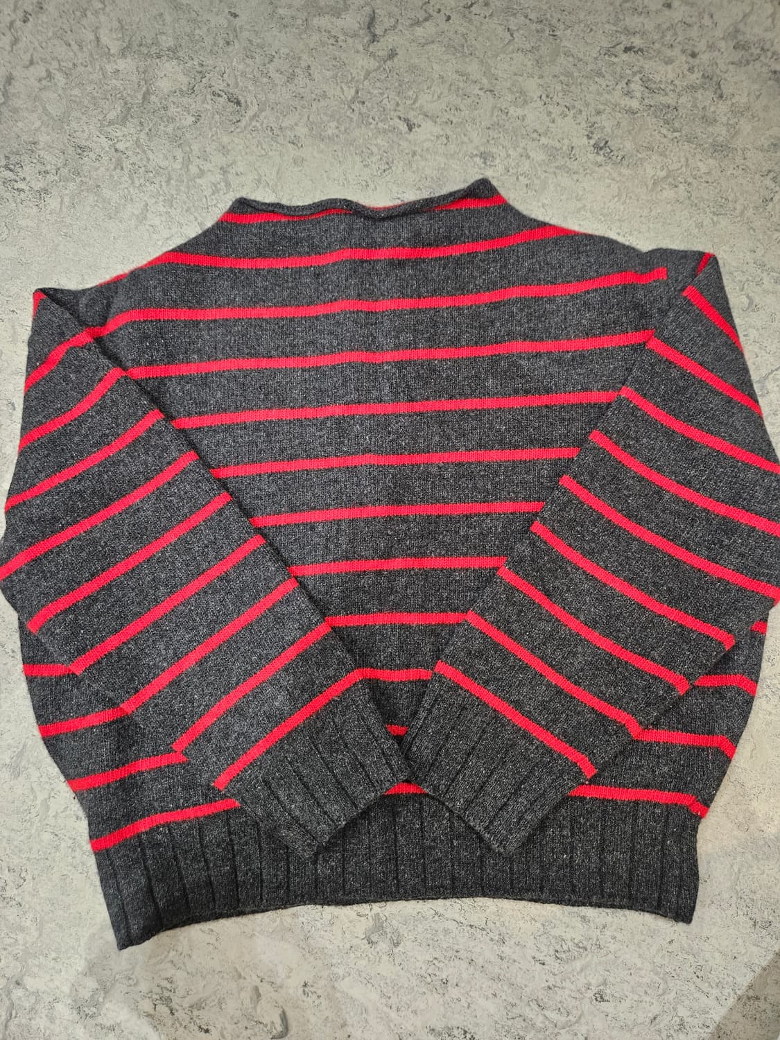 문달 니트 Blando stripe knit in Red 상품이미지2