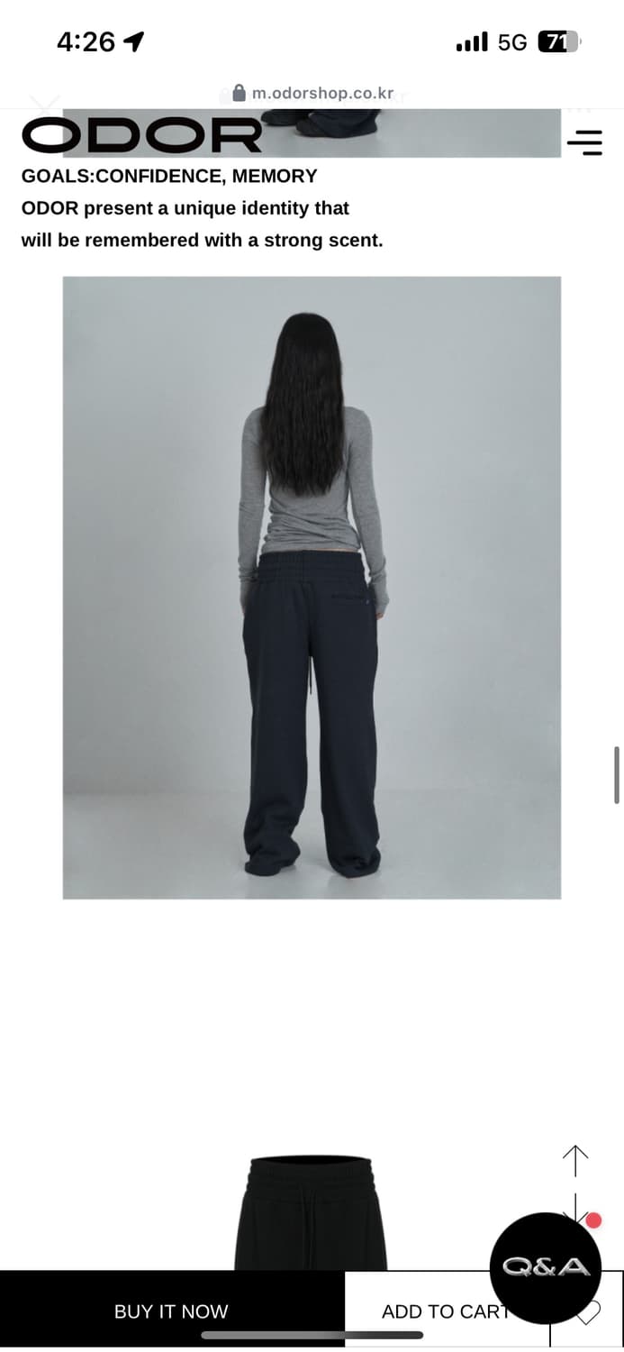 오도어 스킨 팬츠 네이비 새거 팝니다 상품이미지6