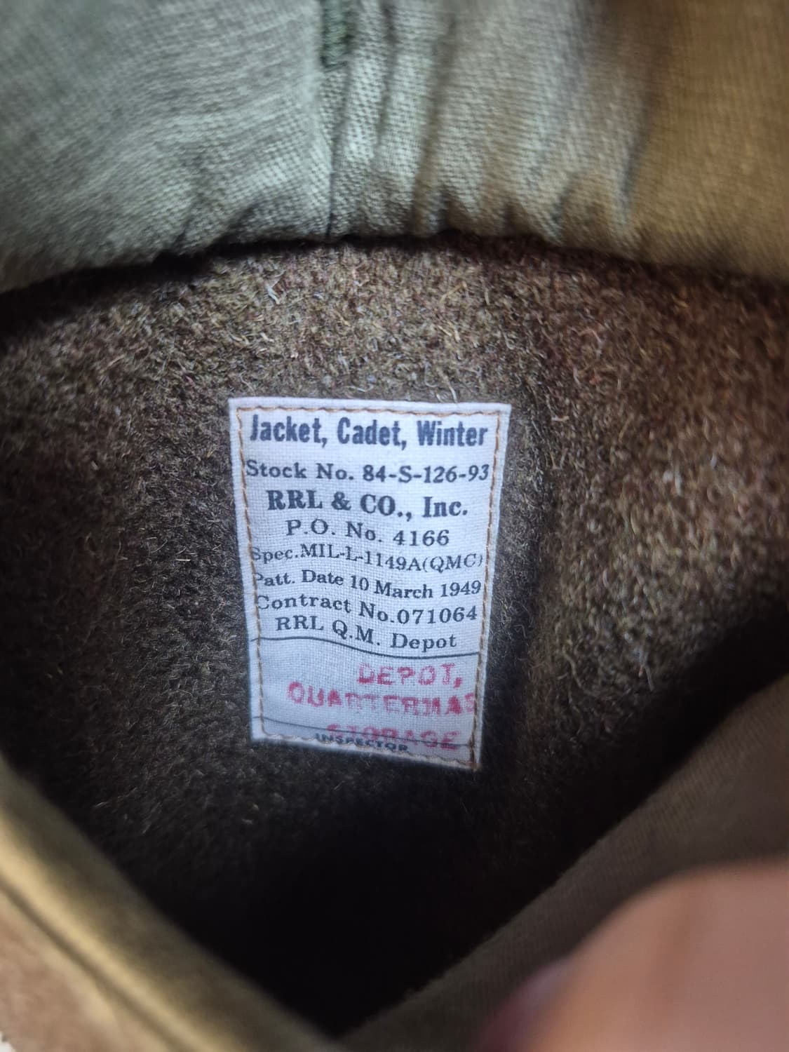 RRL 더블알엘 울 레더 바시티자켓 상품이미지6