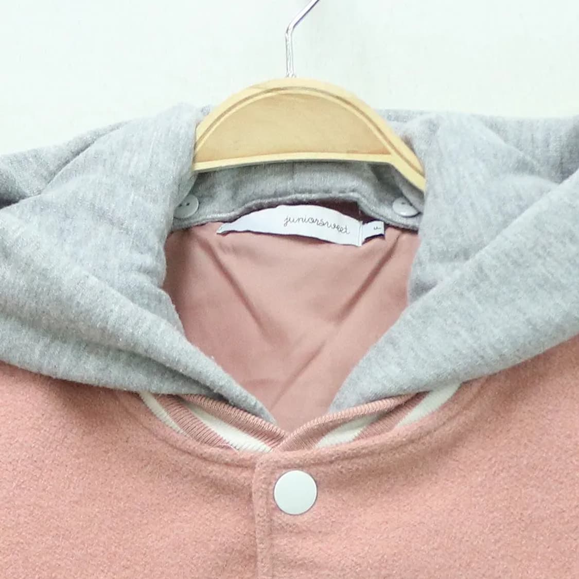 JUNIOR SWEET 퍼 포인트 울 혼방 야구 점퍼 61193 상품이미지3