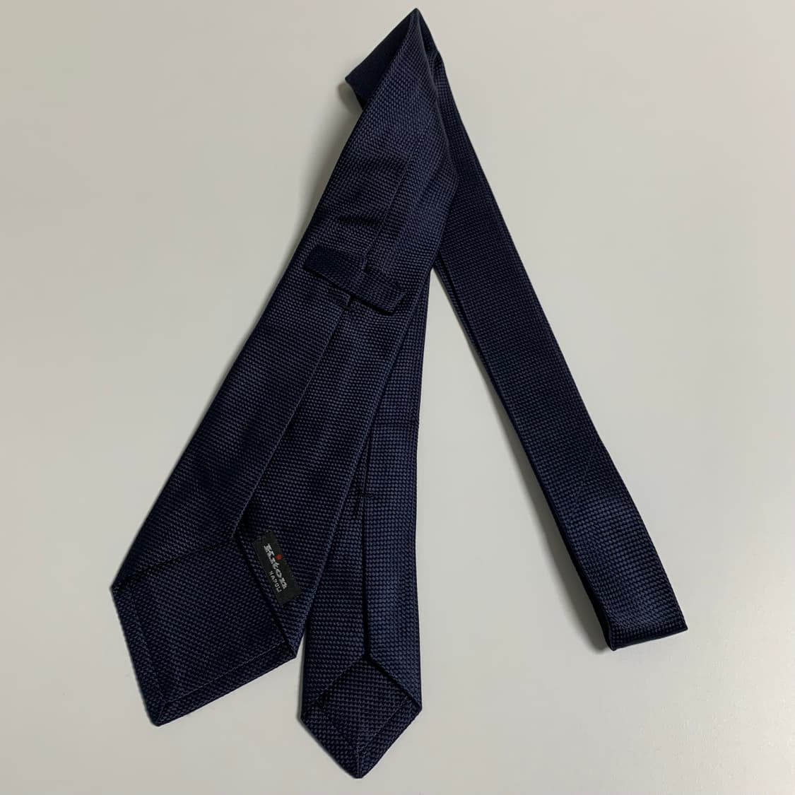 키톤(Kiton) 네이비 실크 명품넥타이 자카드 A+등급 상품이미지1
